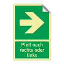 Pfeil nach rechts oder links