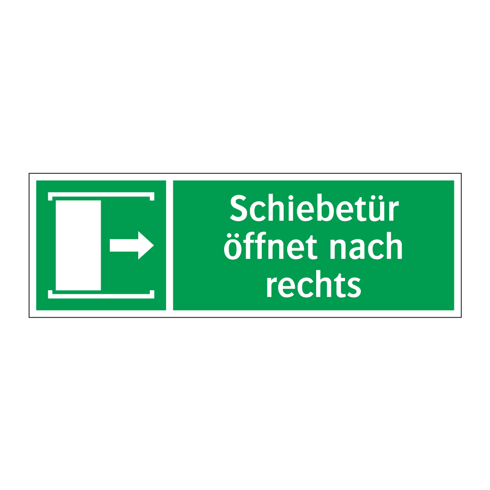 Schiebetür öffnet nach rechts - ISO 7010 main image 1