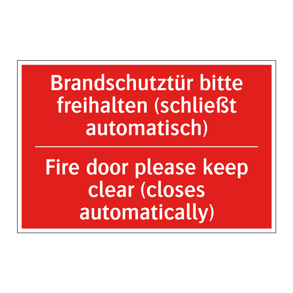 Landwirtschaftsschild "Please Keep This Gate Shut" – 450x150 Mm, Robuster Kunststoff, Rot