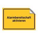 Alarmbereitschaft aktivieren & Alarmbereitschaft aktivieren & Alarmbereitschaft aktivieren