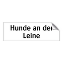 Hunde an der Leine