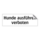 Hunde ausführen verboten