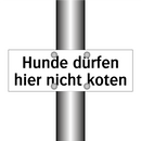 Hunde dürfen hier nicht koten