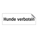Hunde verboten