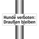 Hunde verboten: Draußen bleiben