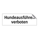 Hundeausführen verboten