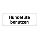 Hundetüte benutzen