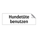 Hundetüte benutzen