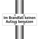 Im Brandfall keinen Aufzug benutzen