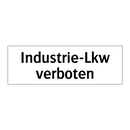 Industrie-Lkw verboten