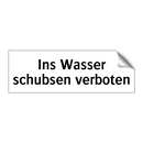 Ins Wasser schubsen verboten