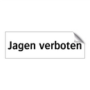 Jagen verboten