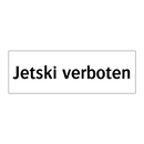 Jetski verboten