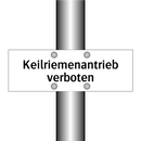 Keilriemenantrieb verboten