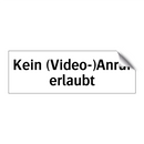 Kein (Video-)Anruf erlaubt