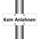 Kein Anlehnen