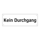 Kein Durchgang
