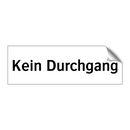 Kein Durchgang