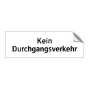 Kein Durchgangsverkehr