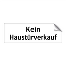 Kein Haustürverkauf