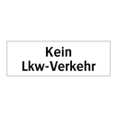Kein Lkw-Verkehr
