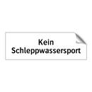 Kein Schleppwassersport