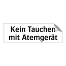 Kein Tauchen mit Atemgerät