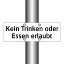 Kein Trinken oder Essen erlaubt