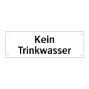 Kein Trinkwasser