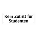 Kein Zutritt für Studenten
