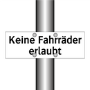 Keine Fahrräder erlaubt
