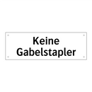Keine Gabelstapler