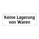 Keine Lagerung von Waren