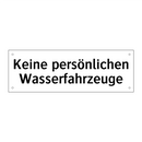 Keine persönlichen Wasserfahrzeuge