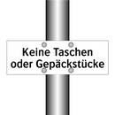 Keine Taschen oder Gepäckstücke