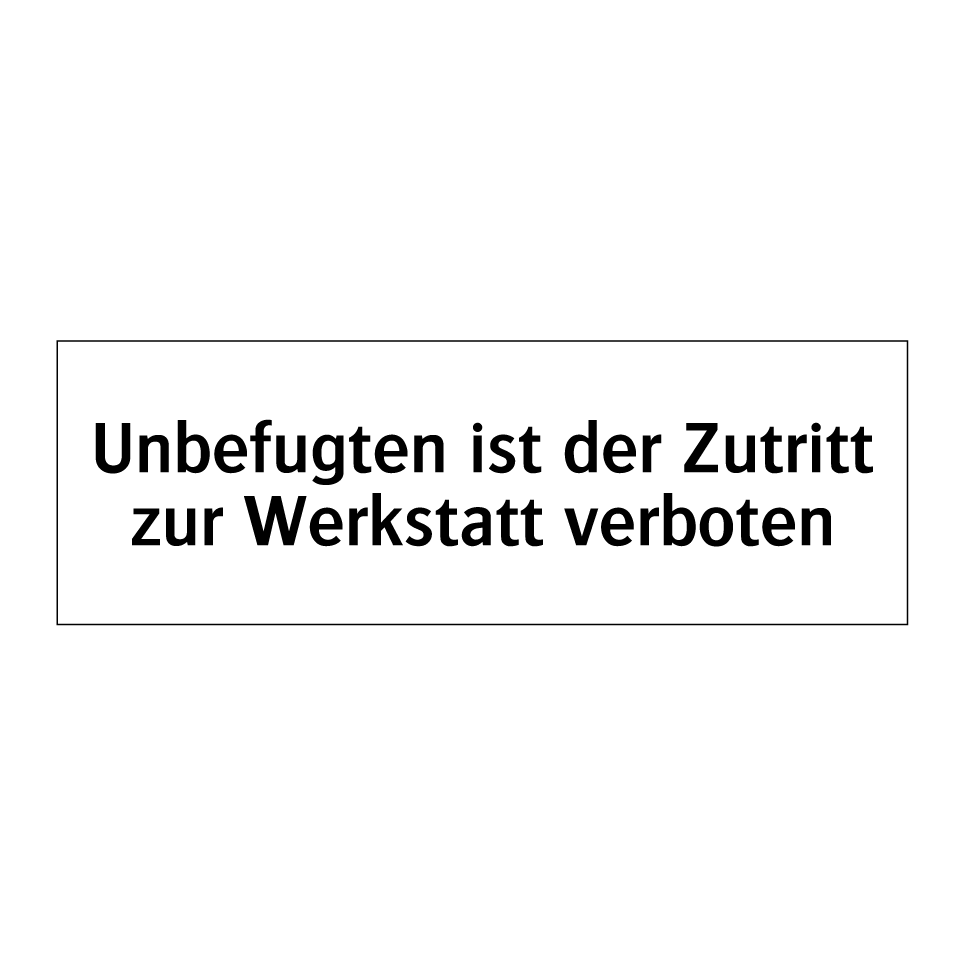 Alu-Schild "Unbefugten Ist Der Zutritt Nicht Gestattet" 200x300 Mm - Geprägtes Warnschild Für Tür Oder Grundstück