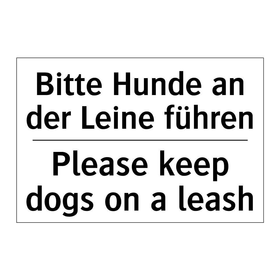 Lustige Hundeleine 'Please Keep Your Distance' – Aus Polyester, Für Mittlere & Große Hunde