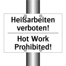 Heißarbeiten verboten! - Hot Work Prohibited!