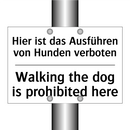 Hier ist das Ausführen von Hunden /.../ - Walking the dog is prohibited /.../