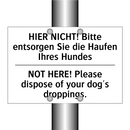 HIER NICHT! Bitte entsorgen Sie /.../ - NOT HERE! Please dispose of your /.../