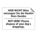 HIER NICHT! Bitte entsorgen Sie /.../ - NOT HERE! Please dispose of your /.../