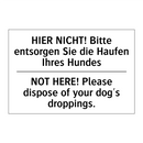 HIER NICHT! Bitte entsorgen Sie /.../ - NOT HERE! Please dispose of your /.../