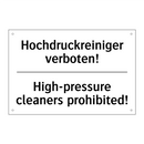 Hochdruckreiniger verboten! - High-pressure cleaners prohibited!/.../