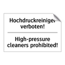 Hochdruckreiniger verboten! - High-pressure cleaners prohibited!/.../