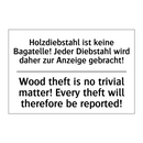 Holzdiebstahl ist keine Bagatelle! /.../ - Wood theft is no trivial matter! /.../
