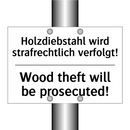 Holzdiebstahl wird strafrechtlich /.../ - Wood theft will be prosecuted!