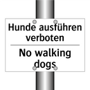 Hunde ausführen verboten - No walking dogs