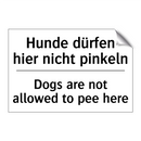 Hunde dürfen hier nicht pinkeln/.../ - Dogs are not allowed to pee here/.../