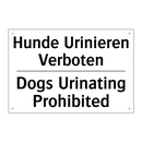 Hunde Urinieren Verboten - Dogs Urinating Prohibited