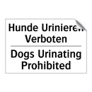 Hunde Urinieren Verboten - Dogs Urinating Prohibited
